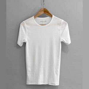 Everlane Crewneck Tee in White - Size Large - EUC